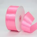 Bright pink satin ribbon roll for gift wrapping and wedding decor 4cm wide - 4cm*45m / Hot Pink