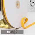 1cm gelbes Fischgräten-Baumwollband für Nähzubehör und Bindeband für Dekoration - Goldgelber Stil (BH005)