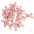 Mini-Schleife aus Satin in Altrosa für Bastelarbeiten und Kleidungsdekoration - Rosa