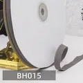 Dunkelgraues Baumwollband mit Fischgrätenmuster auf Spule für Nähzubehör - 015# Dunkelgrau * 45 Meter Pro Rolle
