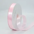 Ruban de satin rose clair de 2cm en polyester pour emballage cadeau sur bobine - 2cm x 91m / Rose (117#)