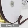 1cm dunkelbraunes Fischgrät-Baumwoll-Gurtband für Nähen und DIY-Bastelarbeiten - Hellkaffeebraun Stil (BH017)