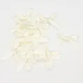 6mm Mini Creme Satin Bandschleifen für DIY Handwerksprojekte und Kleidungsdeko - Beige