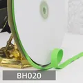 1cm neongrünes Fischgräten-Baumwollband auf weißer Pappspule ordentlich gewickelt - 020# Fruchtgrün * 45 Meter Pro Rolle