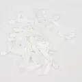 Großpackung kleiner weißer Satinbandschleifen für DIY-Nähen und Unterwäsche-Deko - Naturweiß