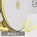 1cm hellgelbes Fischgräten-Baumwollband auf Rolle für Nähen und Einfassen - Hellgelber Stil (BH021)