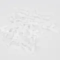 6mm Mini weiße Satinschleifen aus Polyesterband für DIY Kleidung und Geschenkverpackung - Gebleichtes Weiß