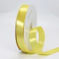 Ruban de satin jaune citron simple face de 2cm pour emballage cadeau de 22m - 2cm x 91m / Jaune citron (640#)