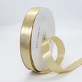 Ruban de satin doré 2cm de large pour emballages cadeaux et décorations de mariage brillant - 2cm x 91m / Or Riche (156#)
