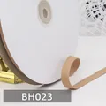 1cm hellkamelfarbenes Fischgräten-Baumwollband auf Papierspule für Näharbeiten - Hellkhaki Stil (BH023)