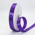 Rouleau de ruban de satin violet double face de 2,5 cm pour emballages cadeaux de mariage - 2cm x 91m / Violet (465#)