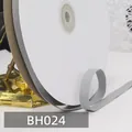 Graues Fischgräten-Baumwollband 1cm auf weißer Spule für Nähen und Bastelprojekte - 024# Silbergrau * 45 Meter Pro Rolle