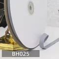 Hellgraues Fischgräten-Baumwollband 1cm breit auf Spule für DIY-Nähprojekte BH025 - Hellgrauer Stil (BH025)