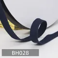 Dunkelblaues 1cm Fischgräten Baumwollband BH028 für Nähen und Geschenkverpackungen - 028# Marineblau * 45 Meter Pro Rolle