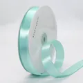 Rouleau de ruban de satin vert menthe de 2 cm pour emballage cadeau de luxe - 2cm x 91m / Bleu Tiffany (53#)