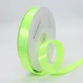 Ruban de satin vert fluorescent de 2cm en polyester lisse pour emballage de cadeaux - 2cm x 91m / Vert fluorescent (544#)
