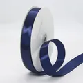 Ruban de satin polyester bleu marine de 2cm pour emballages cadeaux et mariages - 2cm x 91m / Bleu foncé (371#)