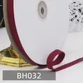 1cm dunkelrotes Baumwoll-Fischgrätband auf Rolle für Näharbeiten und Einfassungen - Weinroter Stil (BH032)