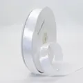 Rouleau de ruban de satin blanc de 2cm de large avec finition brillante pour emballage cadeau - 2cm x 91m / Blanc (029#)