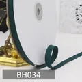 Dunkelgrünes 1cm Baumwoll-Fischgrätband für Näh- und Einfassarbeiten - Dunkelgrüner Stil (BH034)