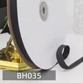 1cm schwarzes Baumwoll-Fischgrätband auf Rolle für Näharbeiten und Geschenke - 035# Kaffeebraun 45 Meter Pro Rolle