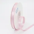 Hellrosa Satinband auf Spule für Geschenkverpackungen und DIY-Bastelarbeiten mit Seidenglanz - Schmaler Stil / Hellrosa