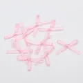 Mini nœuds en ruban satin rose pour projets DIY et accessoires de décoration - Rose