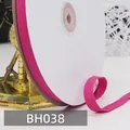 1cm rosenlila Fischgrät-Baumwollband auf Rolle für Nähzubehör, SKU BH038 - Rosenroter Stil (BH038)