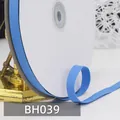 Blaue 1cm Fischgrat-Baumwollbandrolle für Näharbeiten und Geschenkverpackungen - Seeblauer Stil (BH039)