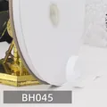 Rolle mit 1 cm weißem Baumwoll Fischgrätband zum Nähen und für Bastelarbeiten - 045# Gebleichtes Weiß 45 Meter Pro Rolle