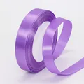 Rotolo di nastro di raso viola lavanda per confezioni regalo e decorazioni floreali - Stile Sottile / Lavanda