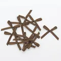 Lot de nœuds en ruban de satin marron de 3mm pour bricolage et décoration de lingerie - Café