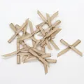 Mini nœuds en ruban de satin champagne 3mm pour loisirs créatifs et mercerie couture - Kaki
