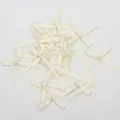 Mini nœuds en ruban blanc crème de 3mm pour couture DIY et accessoires lingerie - Beige