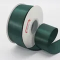 Dark green 4cm glitter ribbon roll for gift wrapping and floral bow decoration - Dark Green