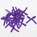 Noeuds en ruban violet foncé de 3mm pour bricolage et accessoires de vêtements - Violet foncé