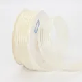 2.5cm ivory vertical stripe satin ribbon roll for gift wrapping and DIY crafts - Beige