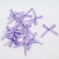 Mini nœuds en ruban de satin lavande 3mm pour projets DIY et accessoires textile - Mauve Clair
