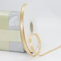 Champagnegoud satijnen lint voor cadeauverpakking en bloemdecoratie, 10 mm breed - Goud