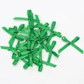 Mini nœuds en ruban polyester vert émeraude 3mm pour bricolage DIY et couture créative - Vert
