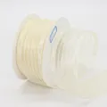 Ivory striped satin organza ribbon roll for DIY crafts and gift wrapping 4cm width - Beige