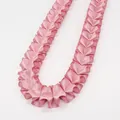 Roze geplooid polyester lint met V-vormige orgelplooien voor DIY kledingdecoratie - Oudroze