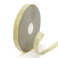 Rouleau de ruban rayé or et blanc de 1,5 cm pour emballage cadeau et DIY - Fil Satiné Or À Quatre Rayures Bordées D'or De 15 Cm * 91 Mètres