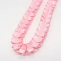 Roze 2,5cm geplooid ruches lint van polyester satijn voor DIY naaien en decoratie - Lichtroze