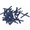 Mini nœuds en satin bleu marine de 3mm pour accessoires de vêtements faits main - Bleu Marine