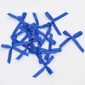 Mini nœuds en ruban de satin bleu roi 3mm pour bricolage DIY et accessoires couture - Bleu saphir