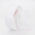 Roll of 2.5cm white semi-transparent striped ribbon for gift wrapping and DIY crafts - Wide Striped Ribbon (029#) / White