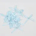 Mini nœuds en ruban satin bleu ciel pour accessoires DIY et décoration de vêtements - Bleu clair