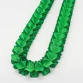 2,5 cm breed heldergroen geplooid lint met handgemaakt ruchesontwerp voor DIY-werk - Groen