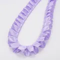Ruban de satin plissé lavande avec volants pour décoration de vêtements et couture DIY - Mauve Clair